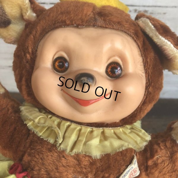 画像8: Vintage Rubber Face Doll Ideal Clown Bear (T558)