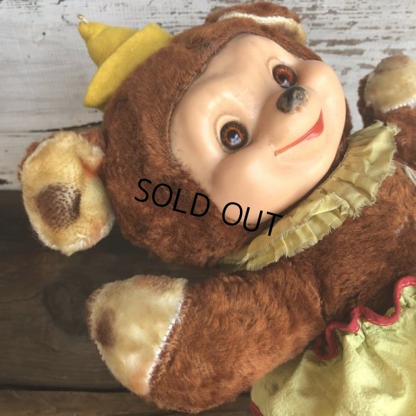 画像6: Vintage Rubber Face Doll Ideal Clown Bear (T558)