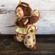 画像2: Vintage Rubber Face Doll Ideal Clown Bear (T558) (2)