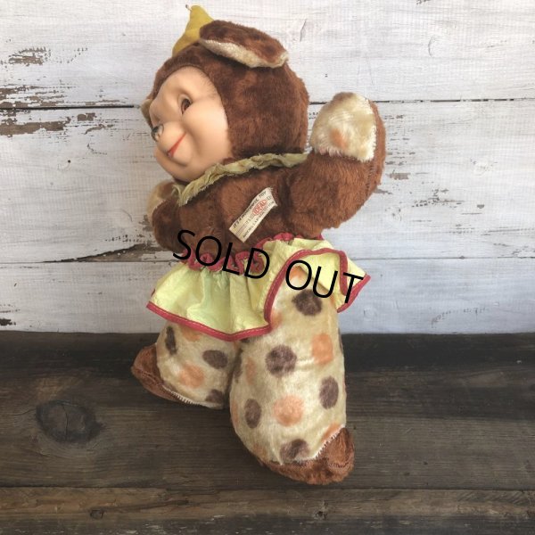 画像2: Vintage Rubber Face Doll Ideal Clown Bear (T558)