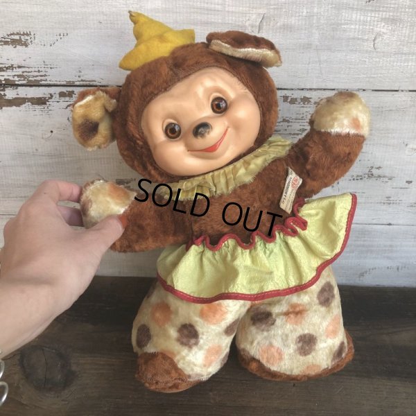 画像11: Vintage Rubber Face Doll Ideal Clown Bear (T558)