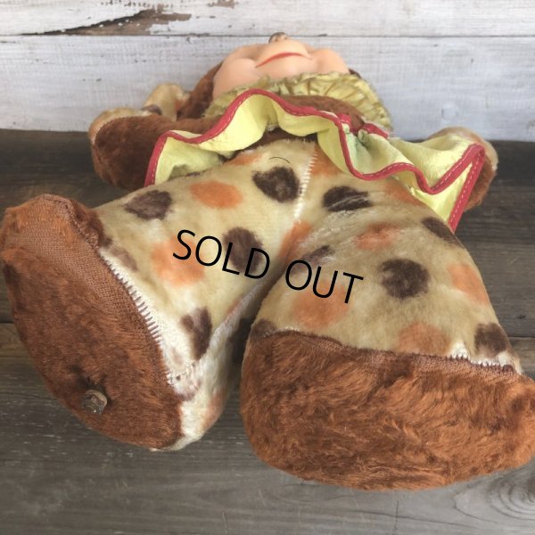 画像9: Vintage Rubber Face Doll Ideal Clown Bear (T558)