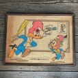 画像7: 70s Vintage Walter Lantz Woody Woodpecker Burlap Art (T565)