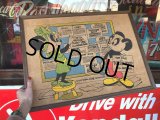 70s Vintage Walter Lantz Andy Panda Burlap Art (T566)