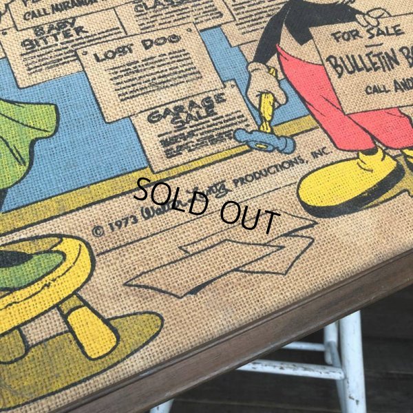 画像6: 70s Vintage Walter Lantz Andy Panda Burlap Art (T566)