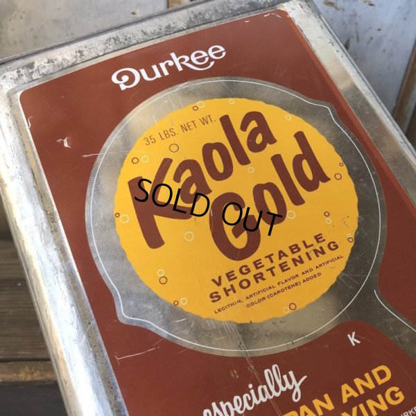 画像6: Vintage Kaola Gold Vegetable Shortening 35LBS Can (T580)