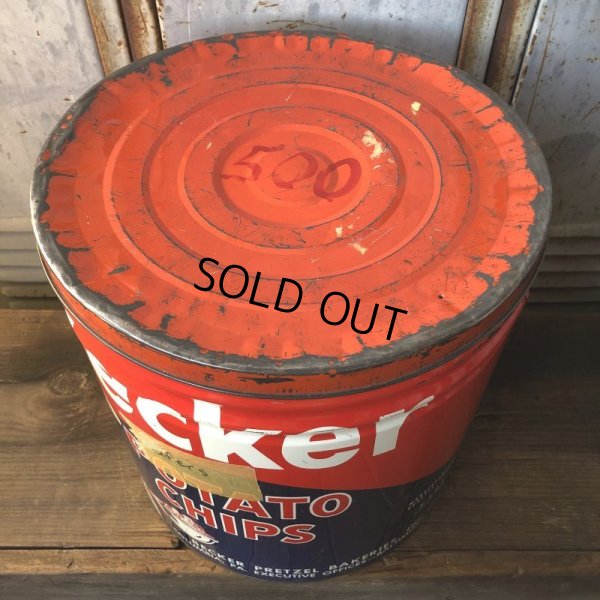画像6: Vintage Becker Potato Chips Tin Can (T573)
