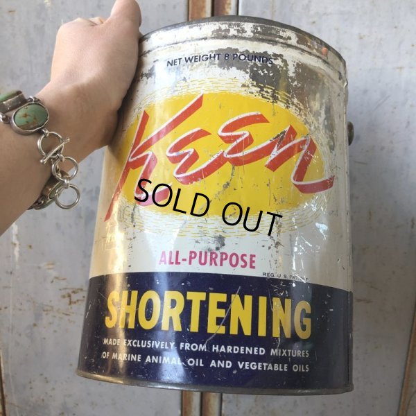 画像9: Vintage Keen Shortening 8 Pounds Can (T574）