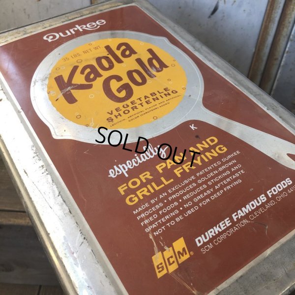 画像7: Vintage Kaola Gold Vegetable Shortening 35LBS Can (T580)