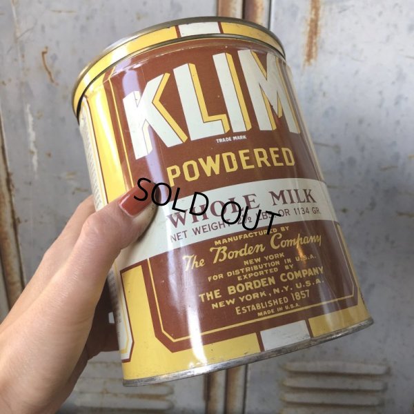 画像7: Vintage KLIM Whole Milk 2 1/2 Can THE BORDEN COMPANY (T575)