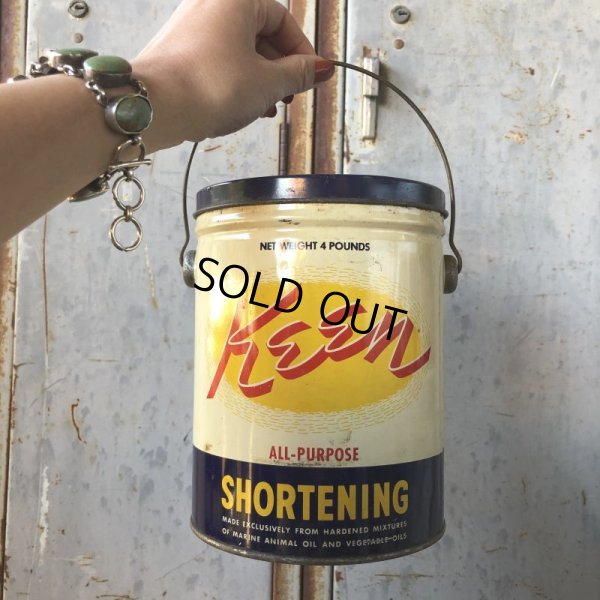 画像9: Vintage Keen Shortening 4 Pounds Can (T575）
