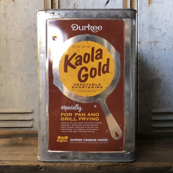 画像2: Vintage Kaola Gold Vegetable Shortening 35LBS Can (T580)