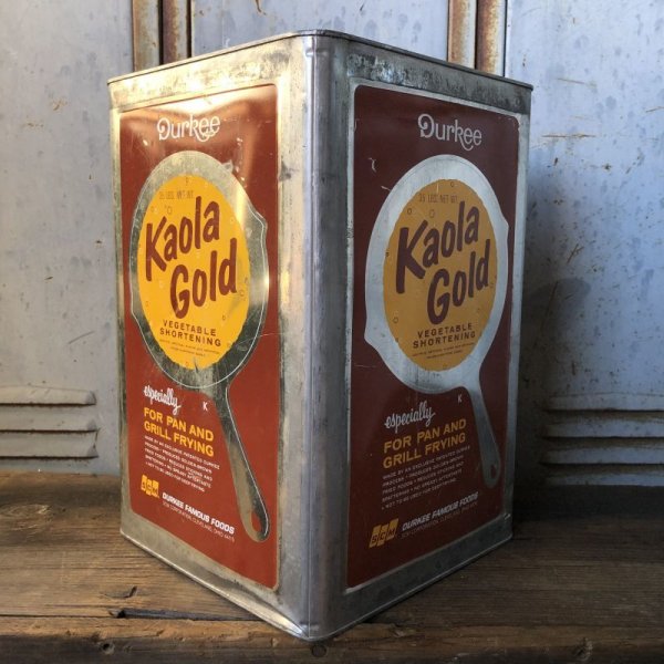 画像1: Vintage Kaola Gold Vegetable Shortening 35LBS Can (T580)