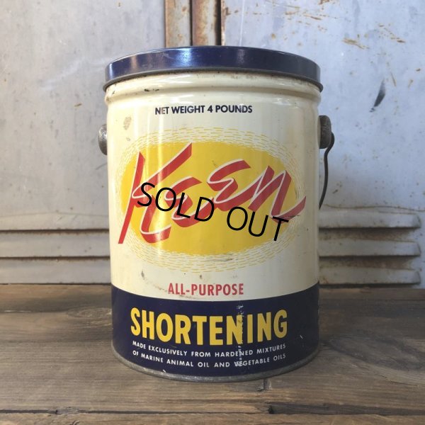 画像3: Vintage Keen Shortening 4 Pounds Can (T575）