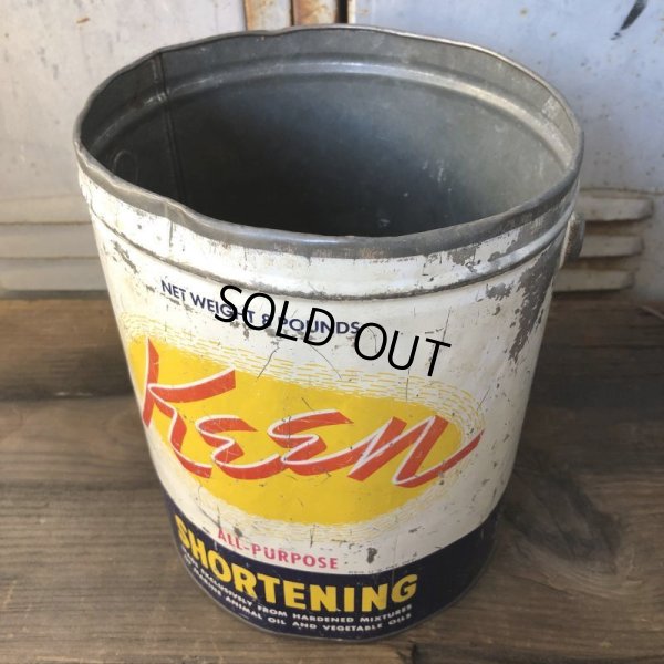 画像7: Vintage Keen Shortening 8 Pounds Can (T574）