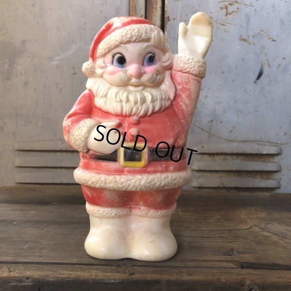 画像1: Vintage Santa Claus Rubber Doll 21cm (T544)