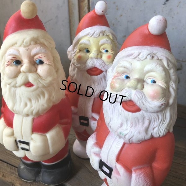 画像10: Vintage Santa Claus Rubber Doll 19cm (T541)