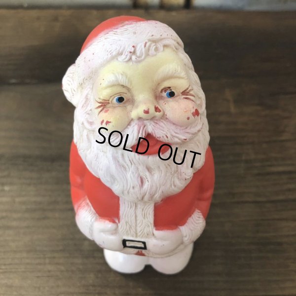 画像5: Vintage Santa Claus Rubber Doll 12.5cm (T543)
