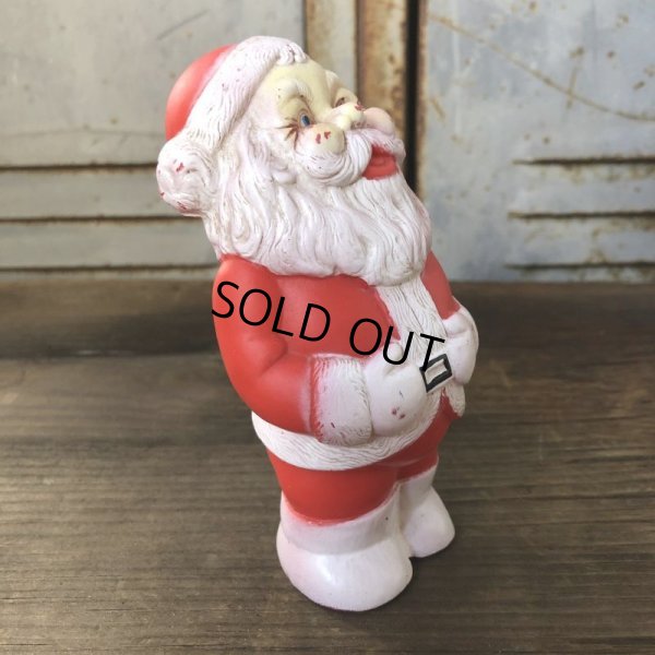 画像2: Vintage Santa Claus Rubber Doll 12.5cm (T543)