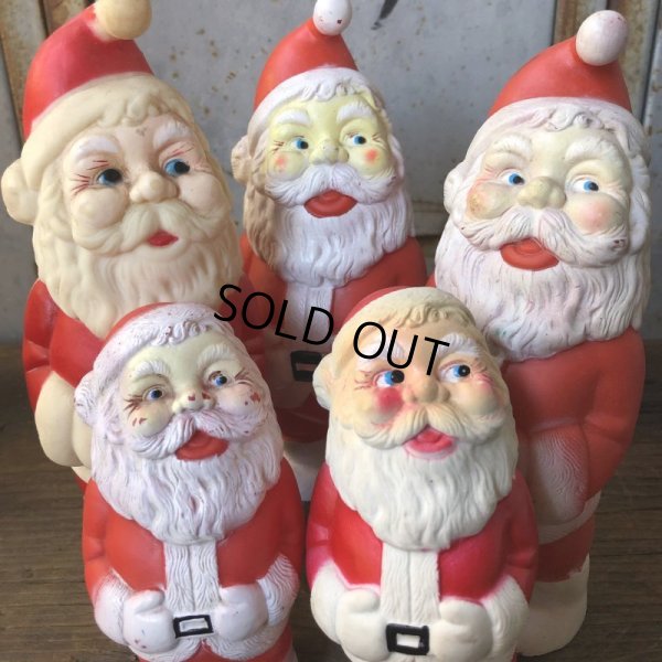 画像9: Vintage Santa Claus Rubber Doll 12.5cm (T543)