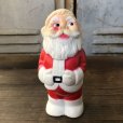 画像1: Vintage Santa Claus Rubber Doll 13cm (T542) (1)
