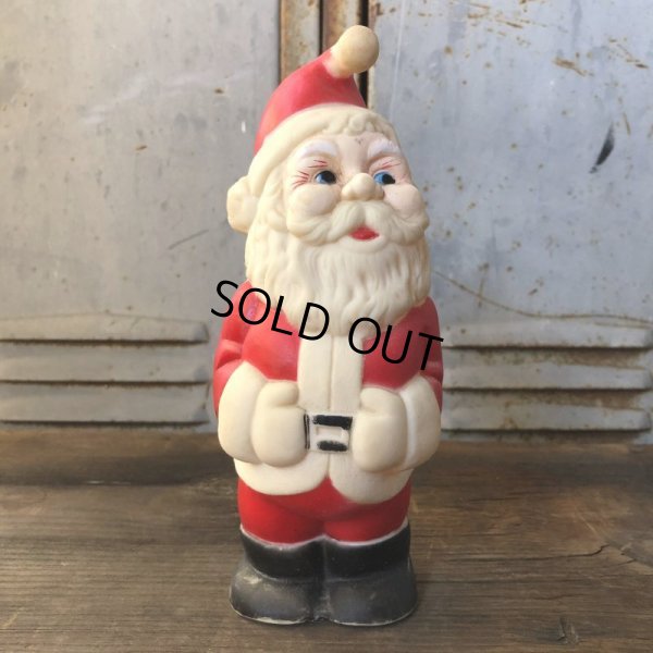 画像1: Vintage Santa Claus Rubber Doll 20cm (T539)