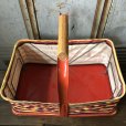 画像4: 40s Vintage Grocery Store Shopping Canvas Basket  (T551)