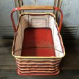 画像3: 40s Vintage Grocery Store Shopping Canvas Basket  (T551)