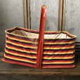 画像9: 40s Vintage Grocery Store Shopping Canvas Basket  (T551)