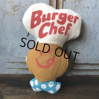 70s Vintage Pillow Cloth Doll Burger Chef (T561)