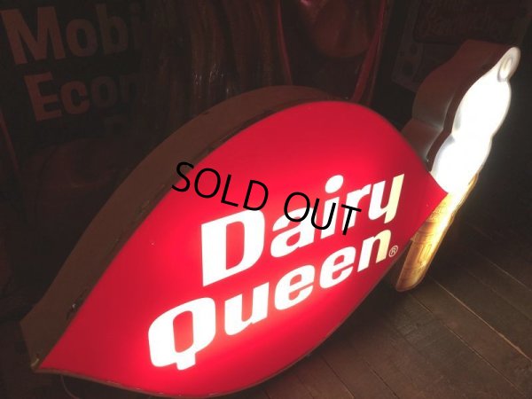 画像18: Vintage Large Dairy Queen Lighted Cone Logo Sign (T565)