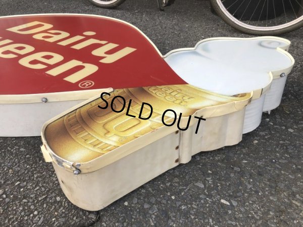 画像9: Vintage Large Dairy Queen Lighted Cone Logo Sign (T565)