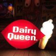 画像1: Vintage Large Dairy Queen Lighted Cone Logo Sign (T565) (1)