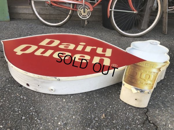 画像10: Vintage Large Dairy Queen Lighted Cone Logo Sign (T565)