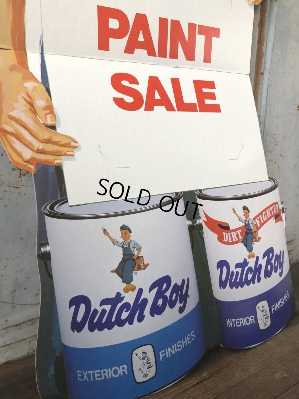 画像2: Vintage Dutch Boy Paint Store Display Life Size Cardboard Sign (T566)