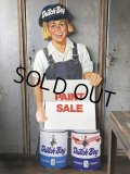 Vintage Dutch Boy Paint Store Display Life Size Cardboard Sign (T566)