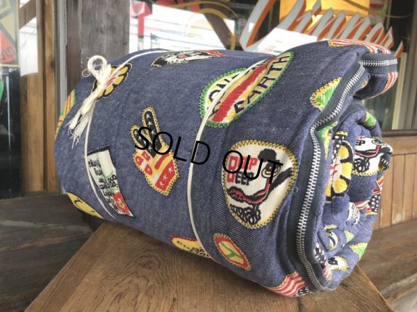 画像6: Vintage Smiley Face Hippie Sleeping Bag nice color (T567)