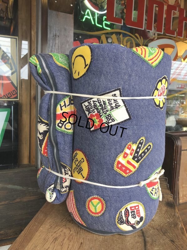 画像3: Vintage Smiley Face Hippie Sleeping Bag nice color (T567)