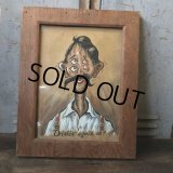 Vintage Drunkenman Double Vision Four Eyes 4 Eyed ART w/frame (T568)