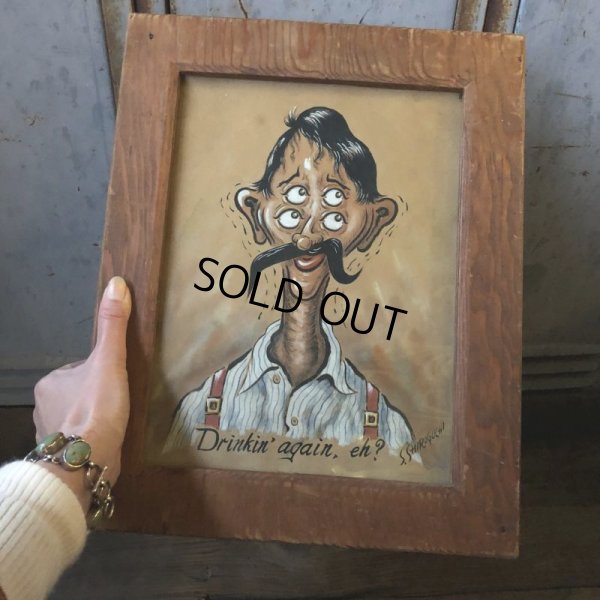 画像10: Vintage Drunkenman Double Vision Four Eyes 4 Eyed ART w/frame (T568)
