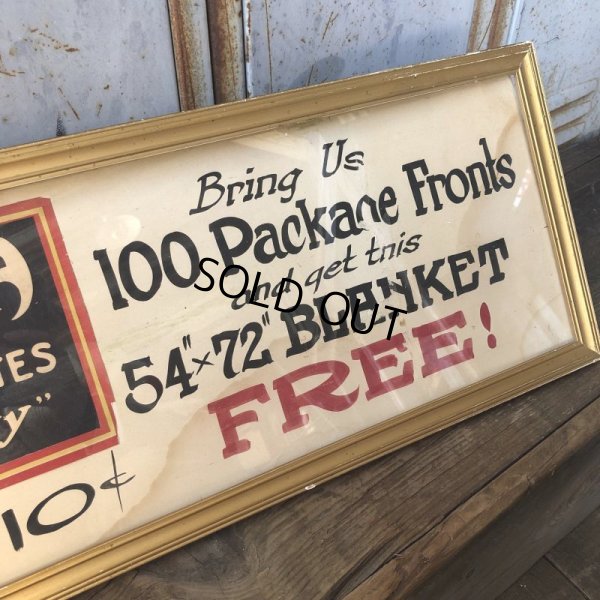 画像6: Vintage Mecca Cigarette Advertising Hand Printed, Framed,Store Sign (T571)