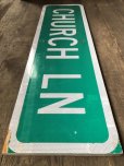 画像5: Vintage Road Sign CHURCH LN (T576)