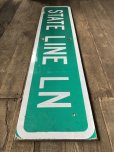 画像5: Vintage Road Sign STATE LINE LN (T578)