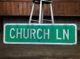 画像7: Vintage Road Sign CHURCH LN (T576)