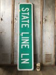 画像1: Vintage Road Sign STATE LINE LN (T578) (1)