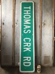 画像1: Vintage Road Sign THOMAS CRK RD (T579) (1)