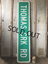 Vintage Road Sign THOMAS CRK RD (T579)