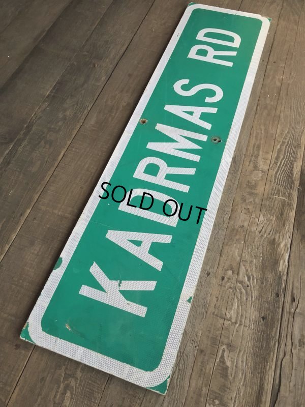 画像9: Vintage Road Sign KADRMAS RD (T573)