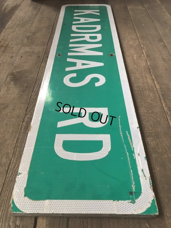 画像5: Vintage Road Sign KADRMAS RD (T572)