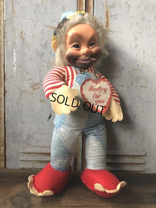 画像1: Vintage Rushton Hobo Rubber Face Valentine Doll (T564)